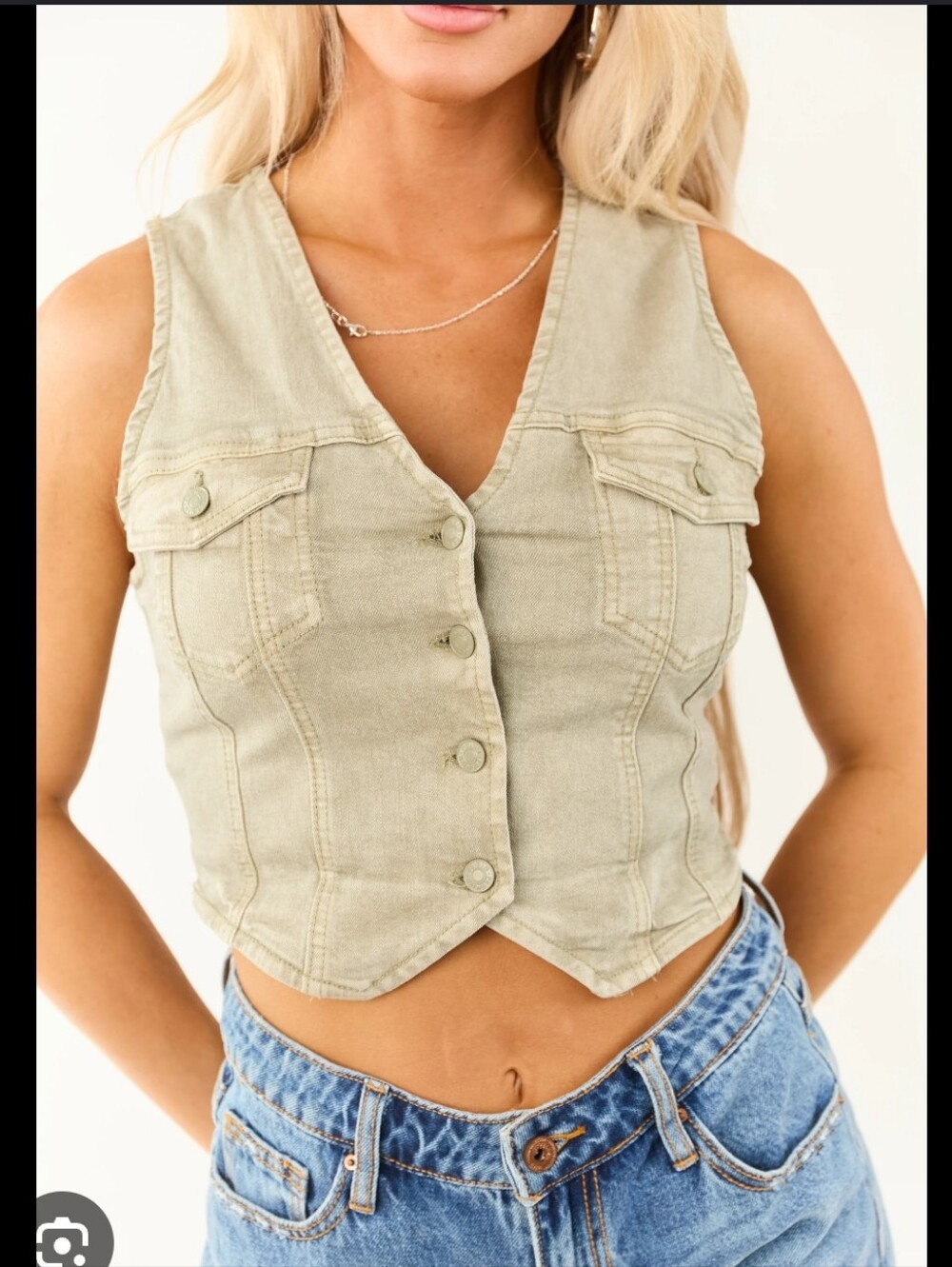 60. NWT Lovetree denim vest